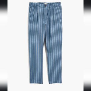Madewell Linen-Blend  Trousers in Stripe XS NEW!